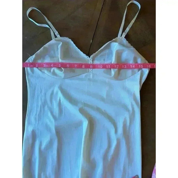 Vanity Fair Vintage full slip size 34L nylon with lace trim - Picture 11 of 12
